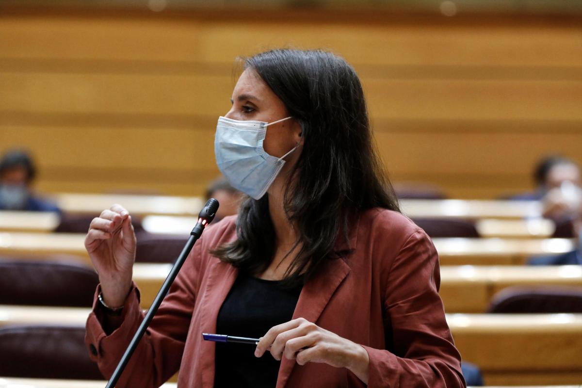 Irene Montero, en el Senado.