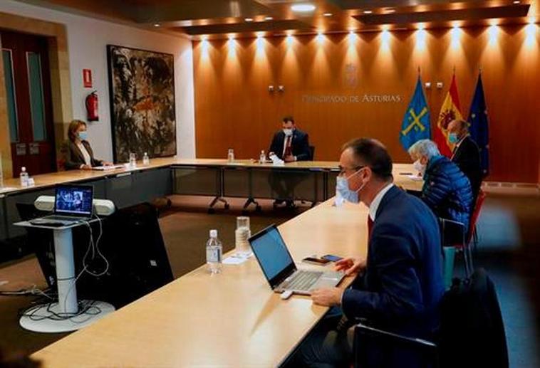 Reunión del comité de crisis del Principado de Asturias
