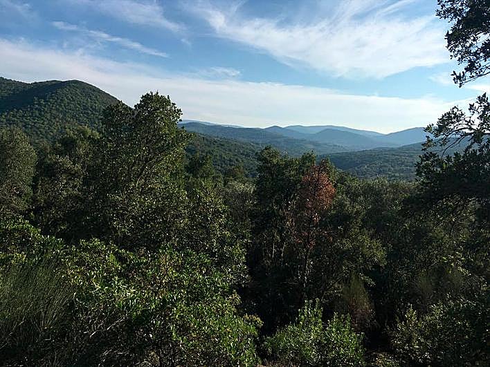 Panorámica de la Sierra de Francia desde el Camino de los Rodales, en Miranda del Castañar.