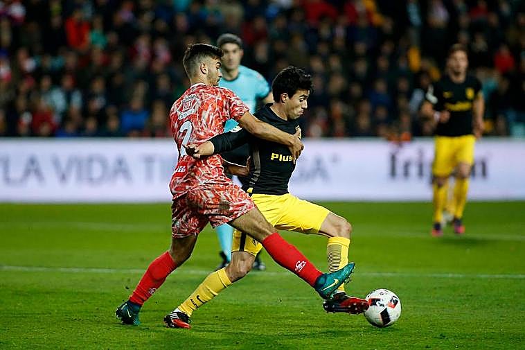 Encuentro del Guijuelo ante el Atlético de Madrid en la Copa del Rey.