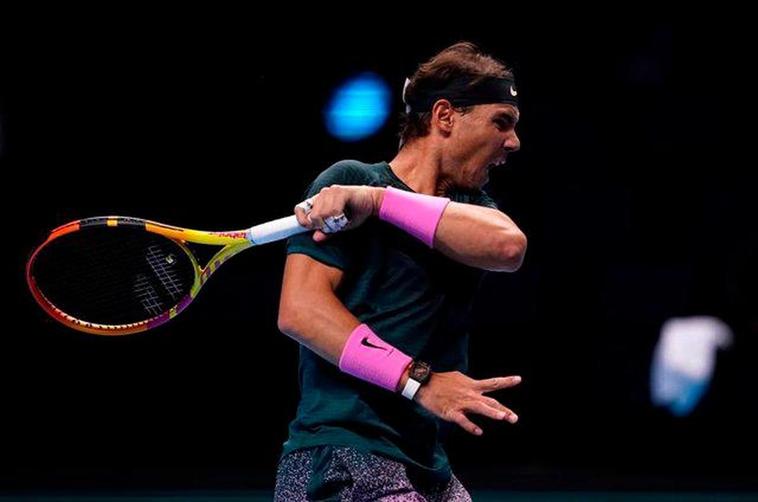 Rafa Nadal en el choque ante Thiem.