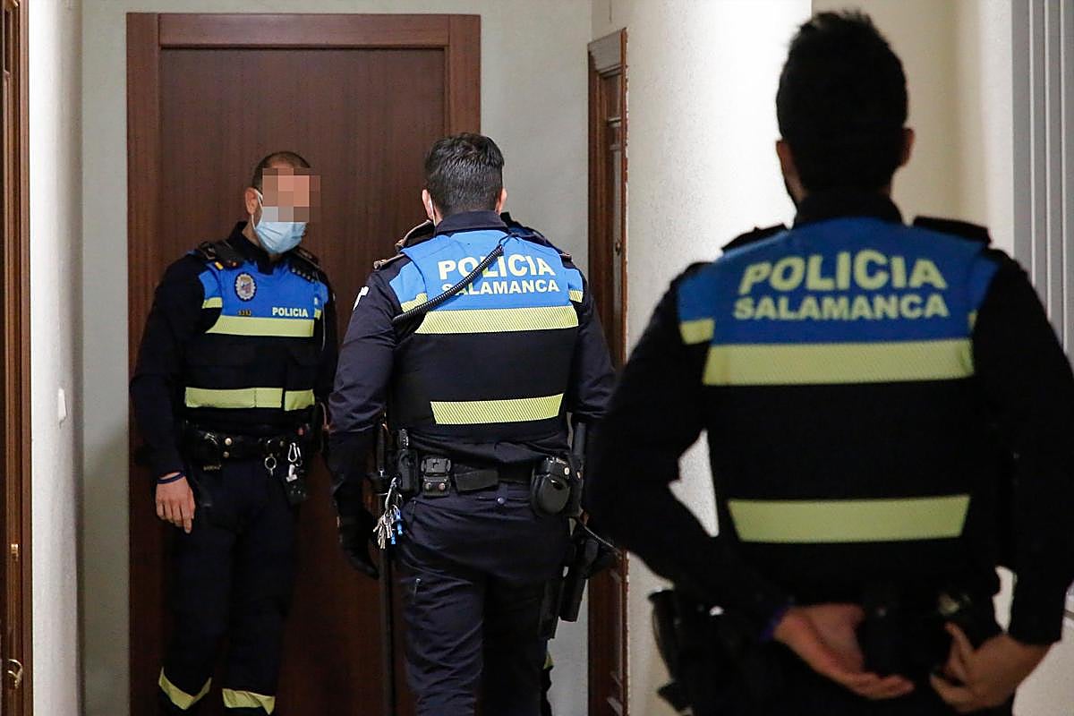 Agentes de la Policía Local de Salamanca.