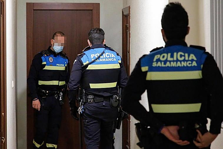 Agentes de la Policía Local de Salamanca.
