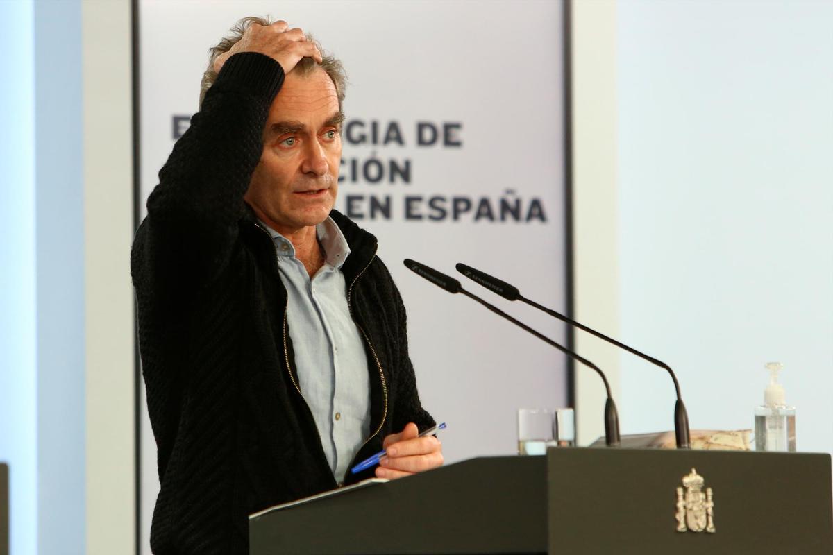 Fernando Simón en la rueda de prensa.