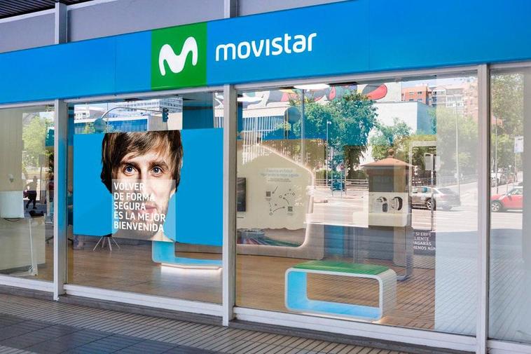 Una tienda Movistar.