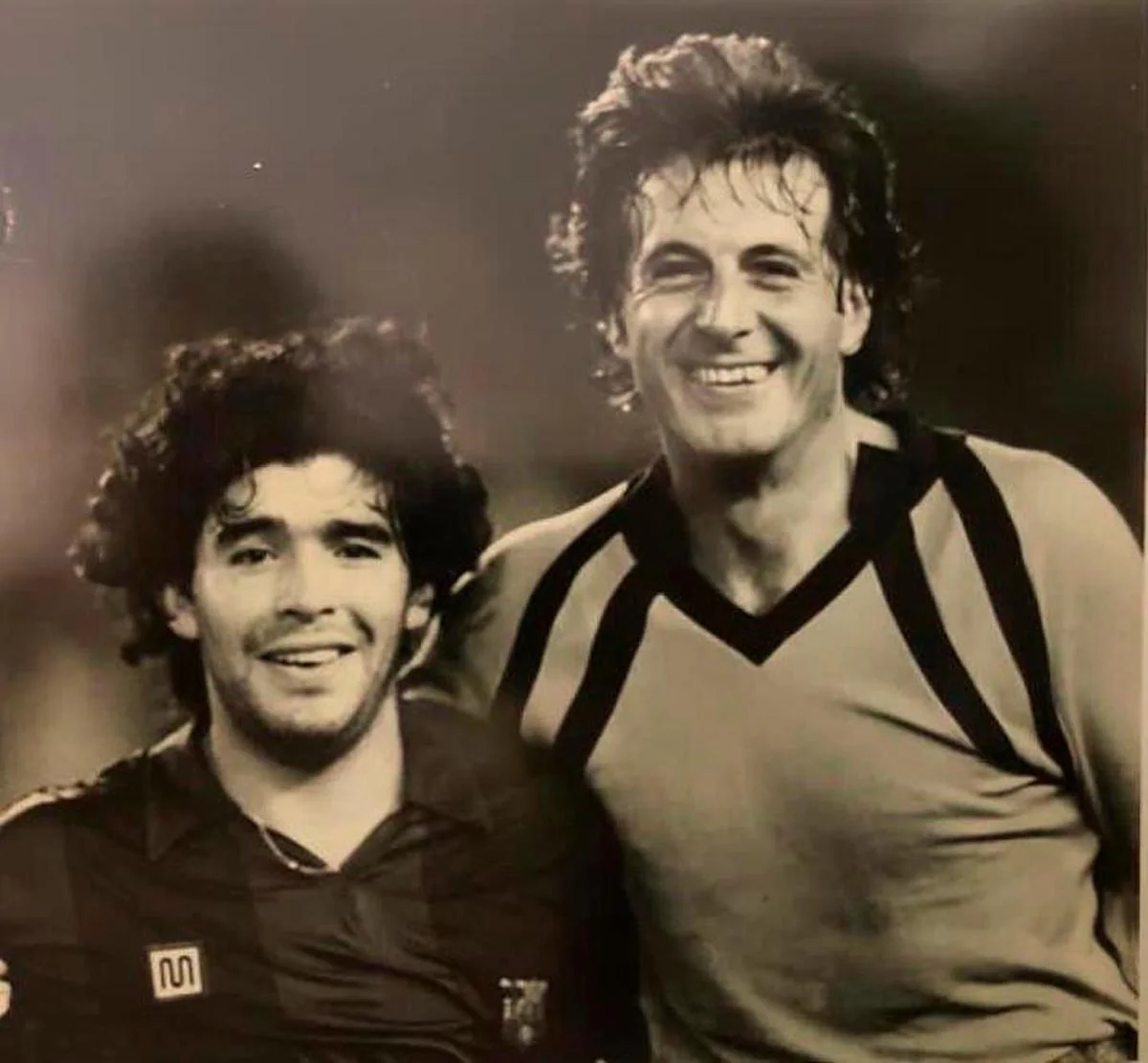 Maradona y D’Alessandro, en un Barcelona-Salamanca.
