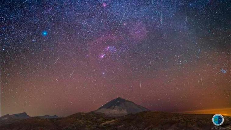 Lluvia de las Gemínidas desde el Observatorio del Teide