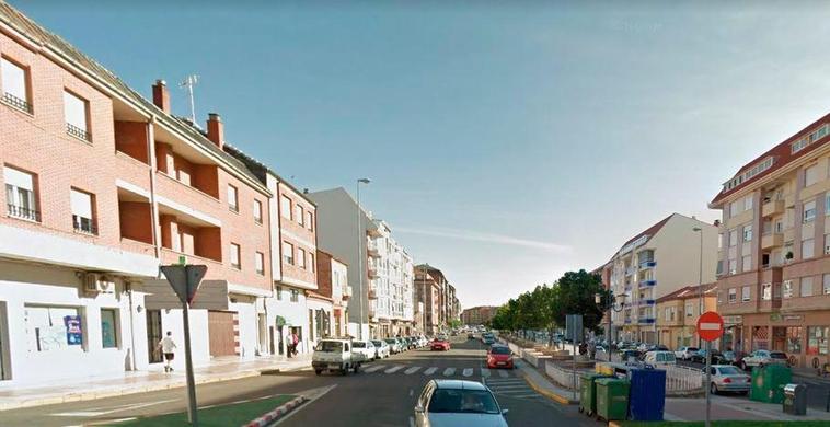 Lugar donde se ha producido el atropello mortal en la avenida de El Ferial de Benavente.