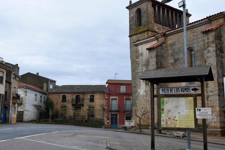 Centro urbano de la localidad de Masueco.