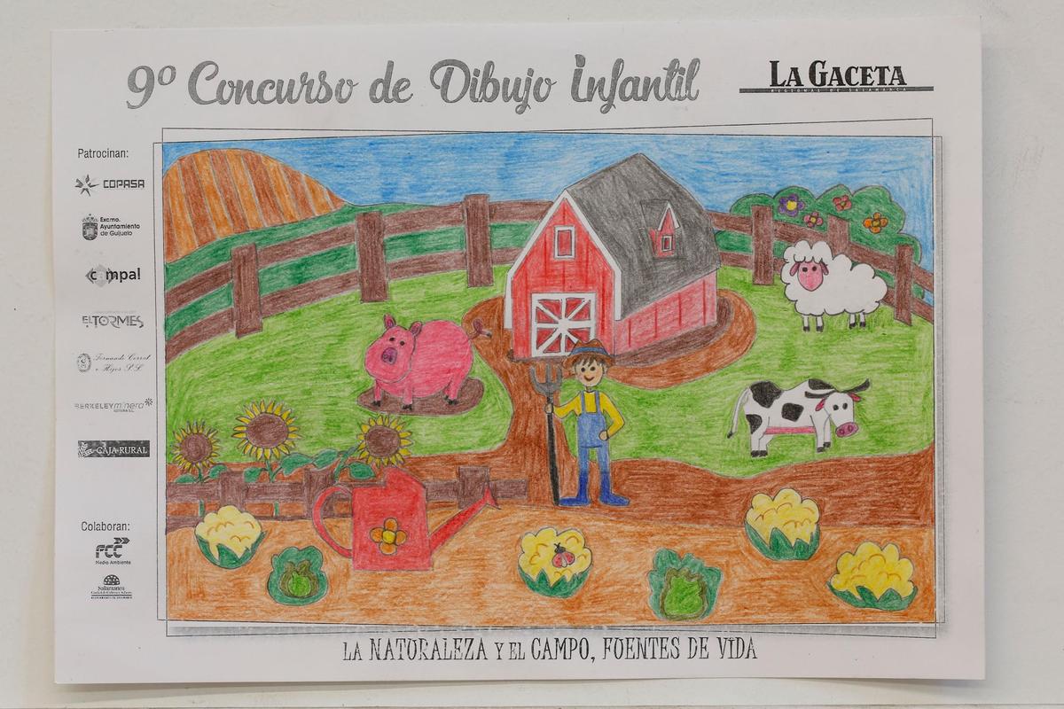 Alejandro Pérez Fernández, del CEIP Miguel de Cervantes de Guijuelo, primer premio en categoría de 3º y 4º de Primaria