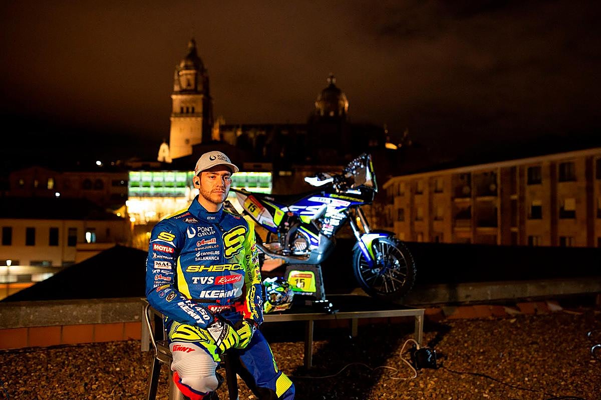 Santolino, durante la presentación en el Museo de la Automoción.
