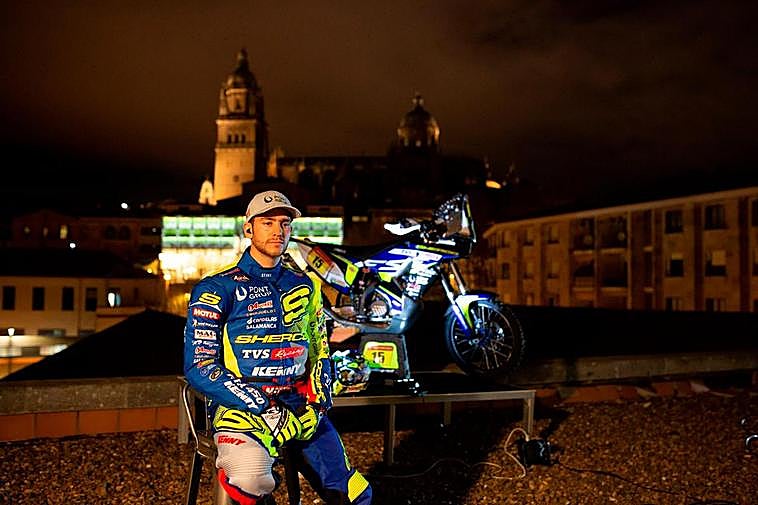 Santolino, durante la presentación en el Museo de la Automoción.