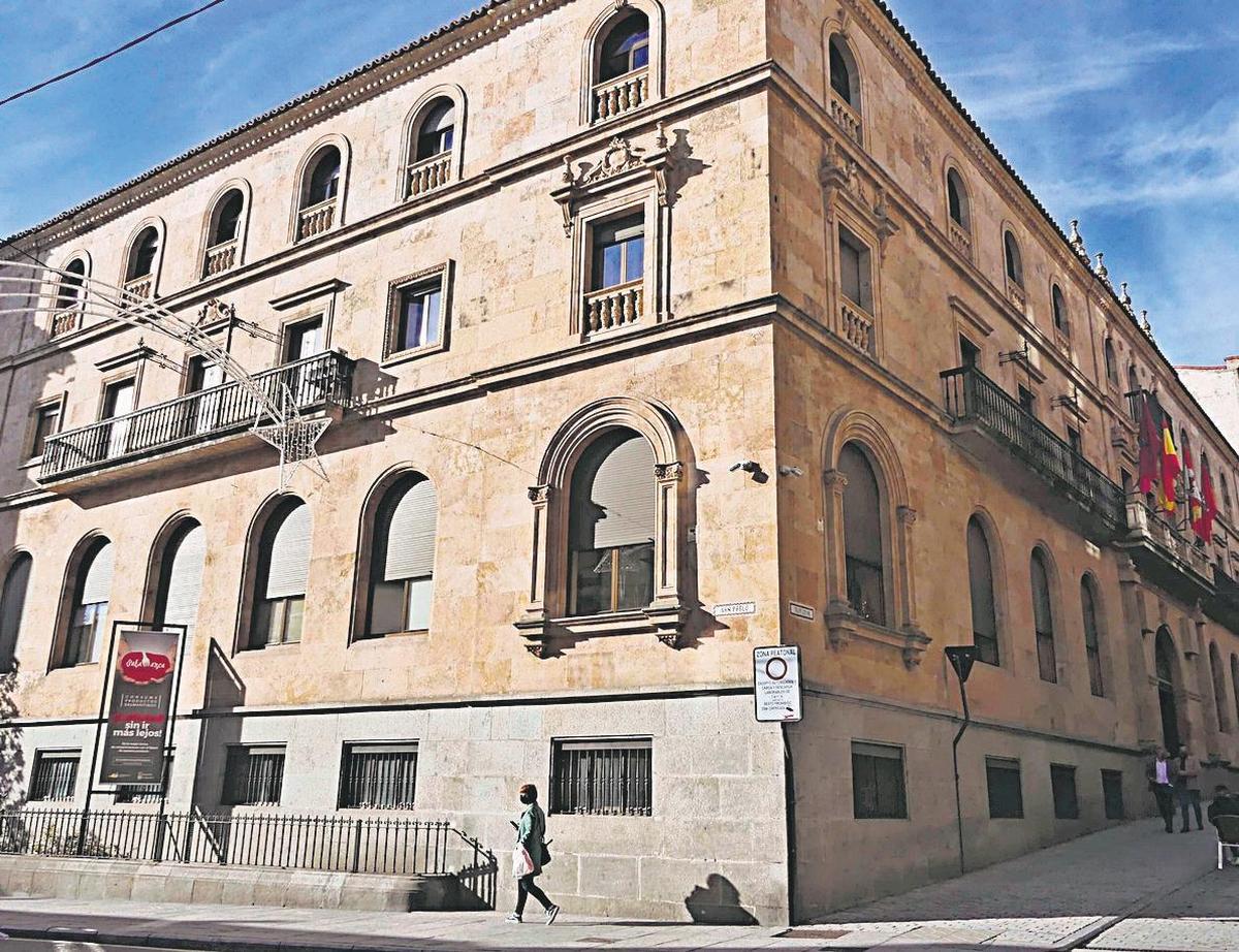 Fachada del Palacio de la Salina, sede de la Diputación de Salamanca.