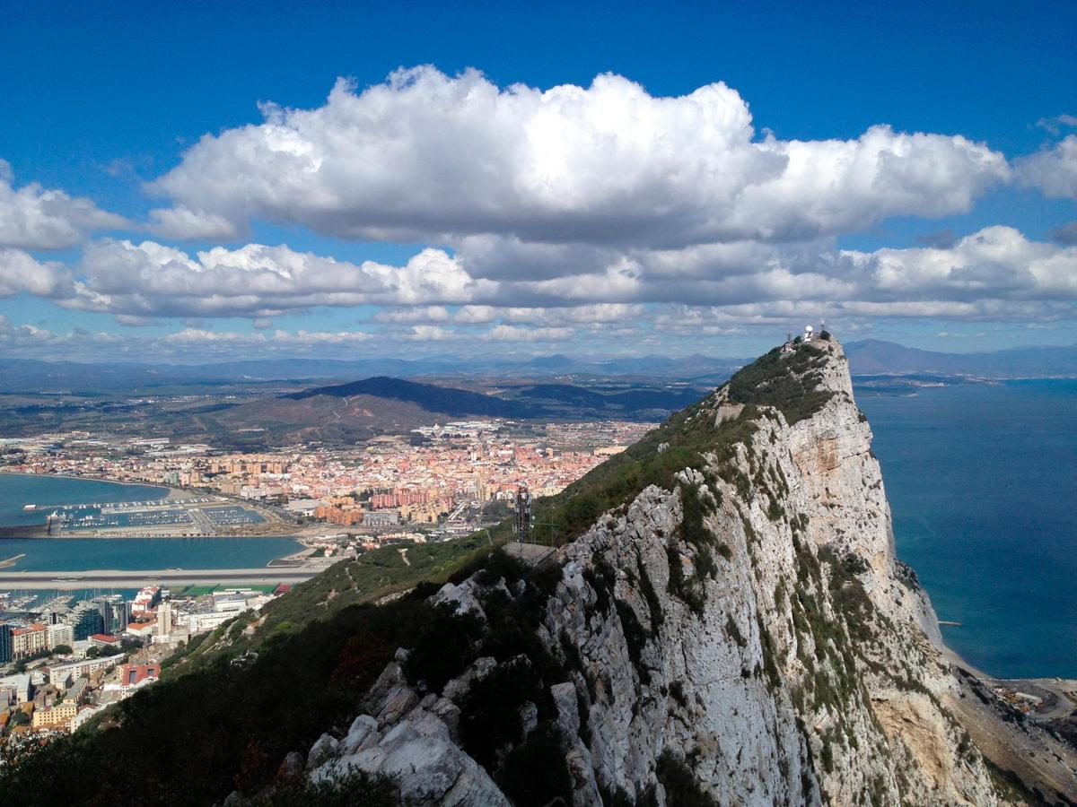 Vista del peñón de Gibraltar.