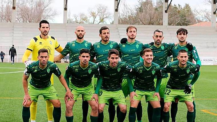 Imagen de archivo del once del Guijuelo frente al Unionistas.