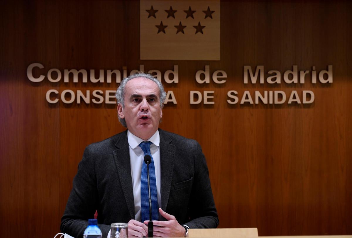 El consejero de Sanidad de la Comunidad de Madrid, Enrique Ruiz Escudero.