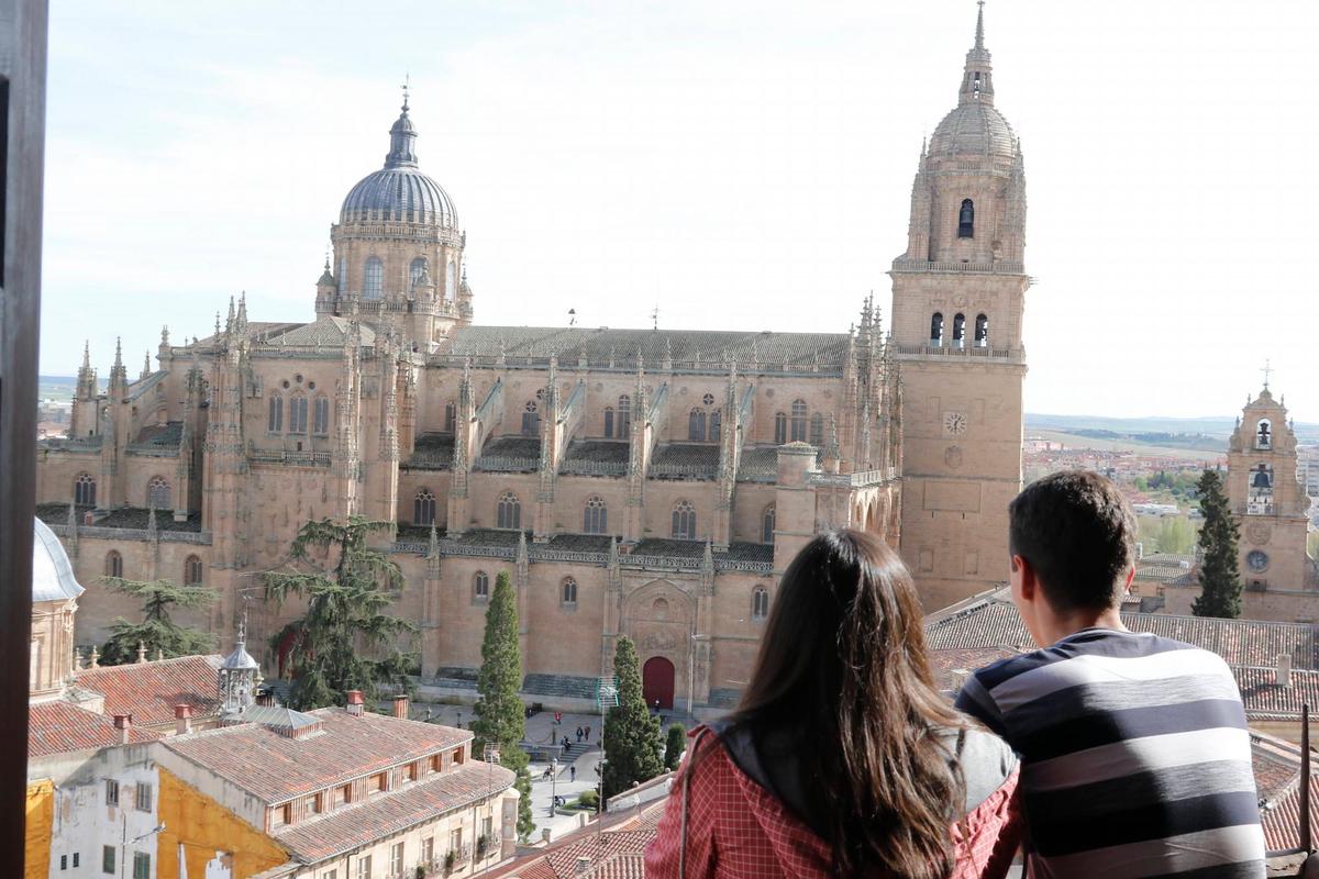 Vista de las catedrales de Salamanca.