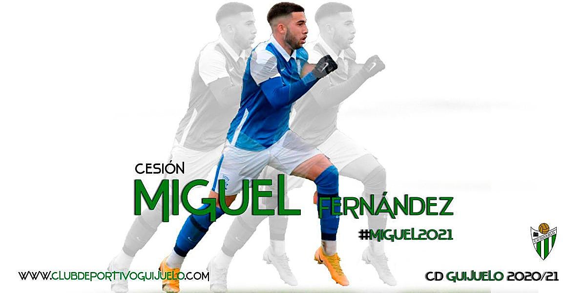 Anuncio del fichaje de Miguel Fernández.