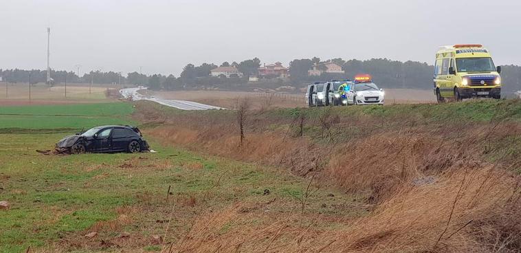 El vehículo implicado en el accidente.