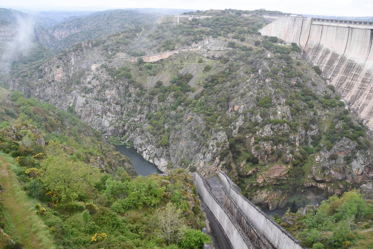 Presa de Almendra en el bajo Tormes, en el oeste salmantino.