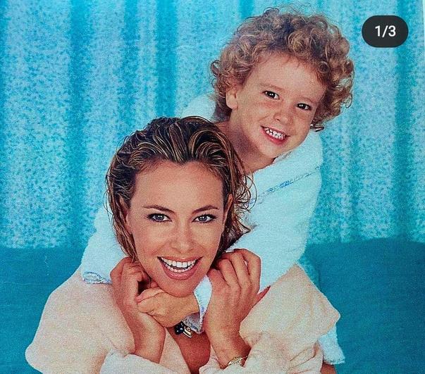 Recuerdo de Ana Obregón con su hijo.