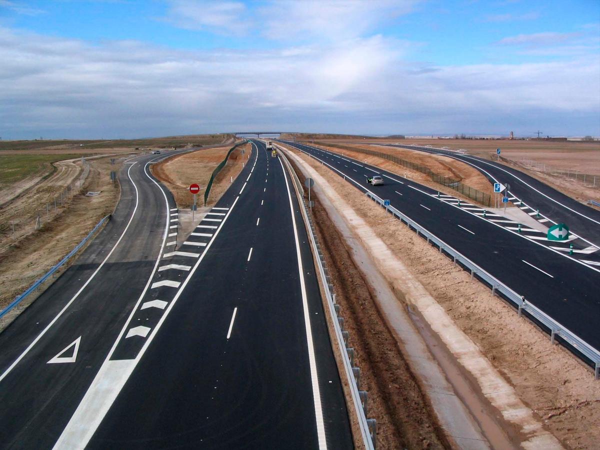 Autovía A-50 donde fue cazado el conductor.