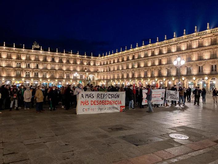 Manifestación en defensa del rapero Pablo Hasel.