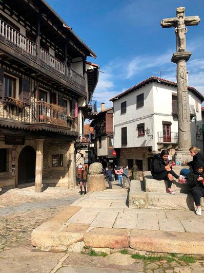 Ambiente en La Alberca durante la mañana del sábado.