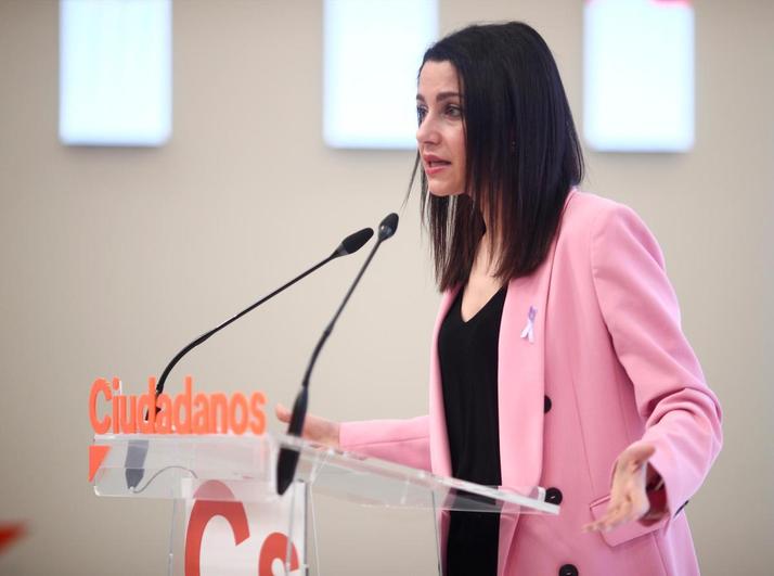 La presidenta de Ciudadanos, Inés Arrimadas.