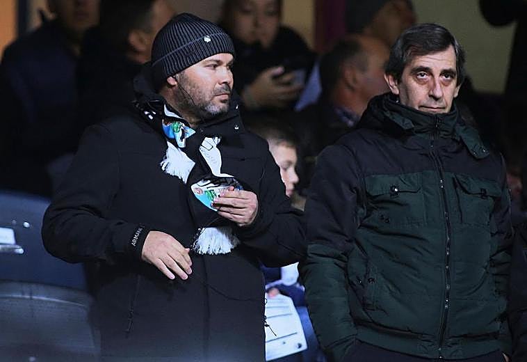 Manuel Lovato, presidente del Salamanca en el Helmántico.