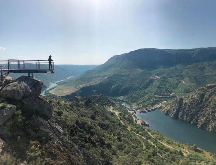 Mirador de El Picón del Moro, uno de los muchos rincones con vistas en Saucelle