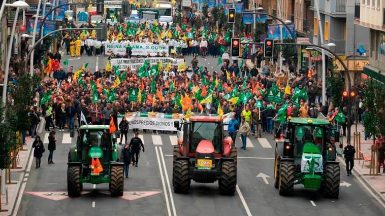 Tractorada del pasado año en Salamanca.