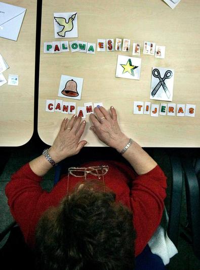 Una persona enferma de Alzheimer.