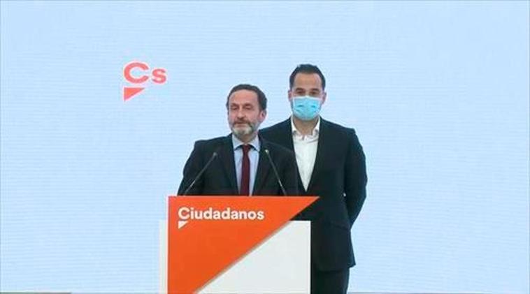 Edmundo Bal, junto al exvicepresidente de la Comunidad de Madrid, Ignacio Aguado.