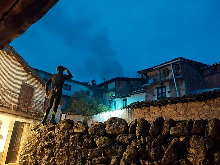 Vivienda en la que se ha registrado el incendio.