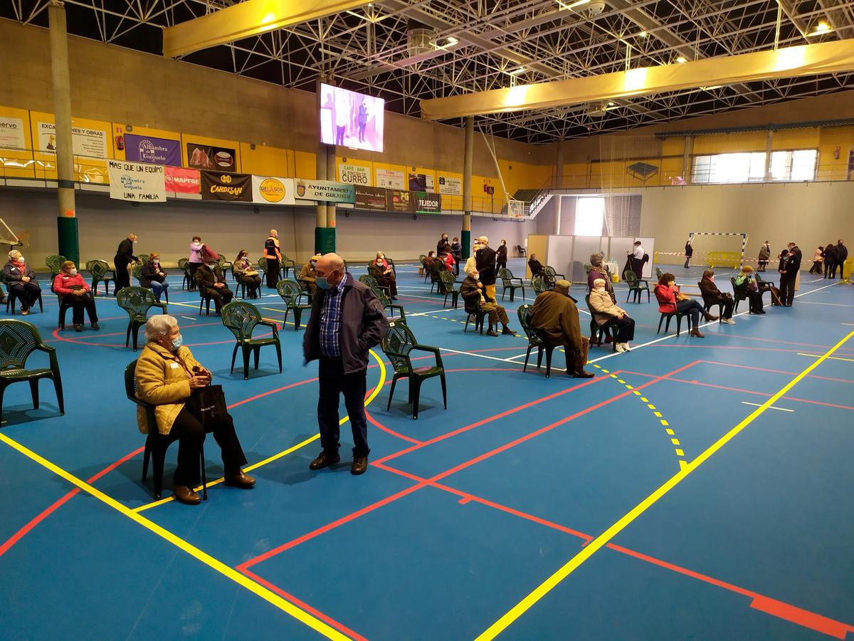 Vacunaciones en el pabellón de Guijuelo.