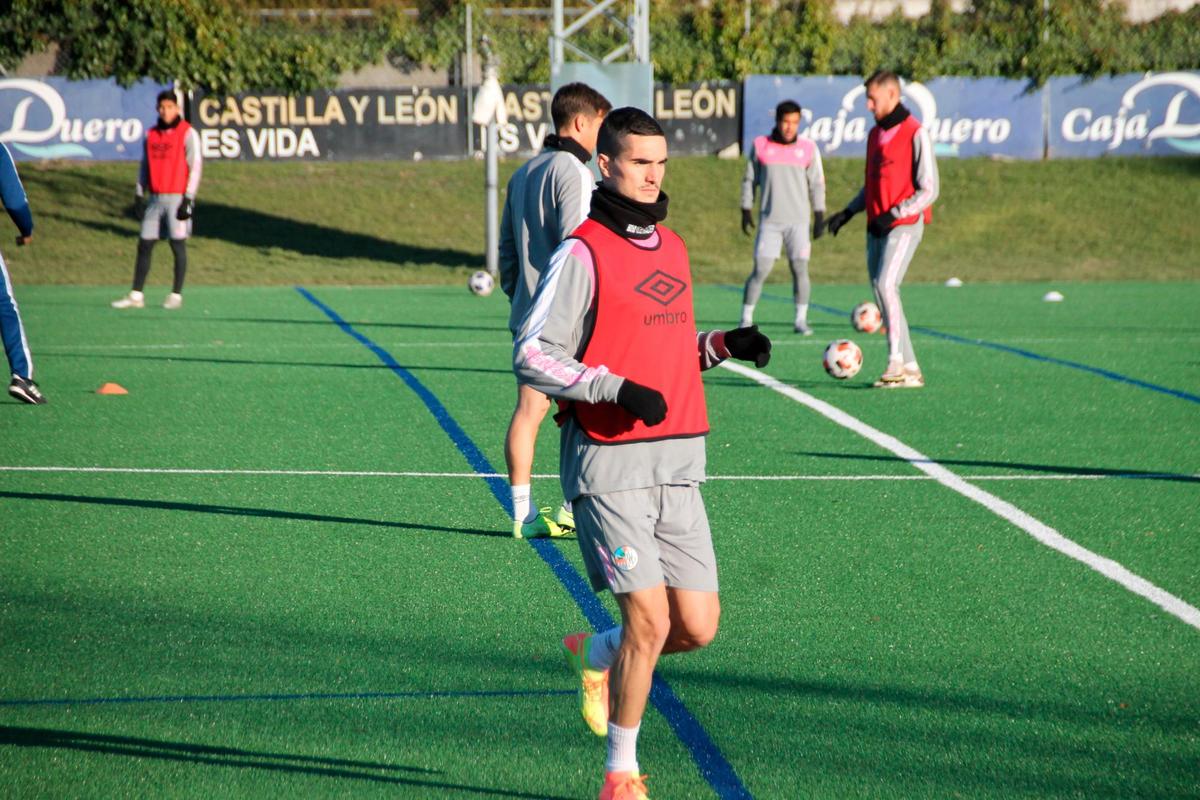 Iván Casado en un entrenamiento en el Tori.