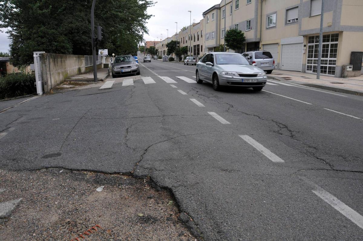 Imagen de la carretera de Aldealengua.