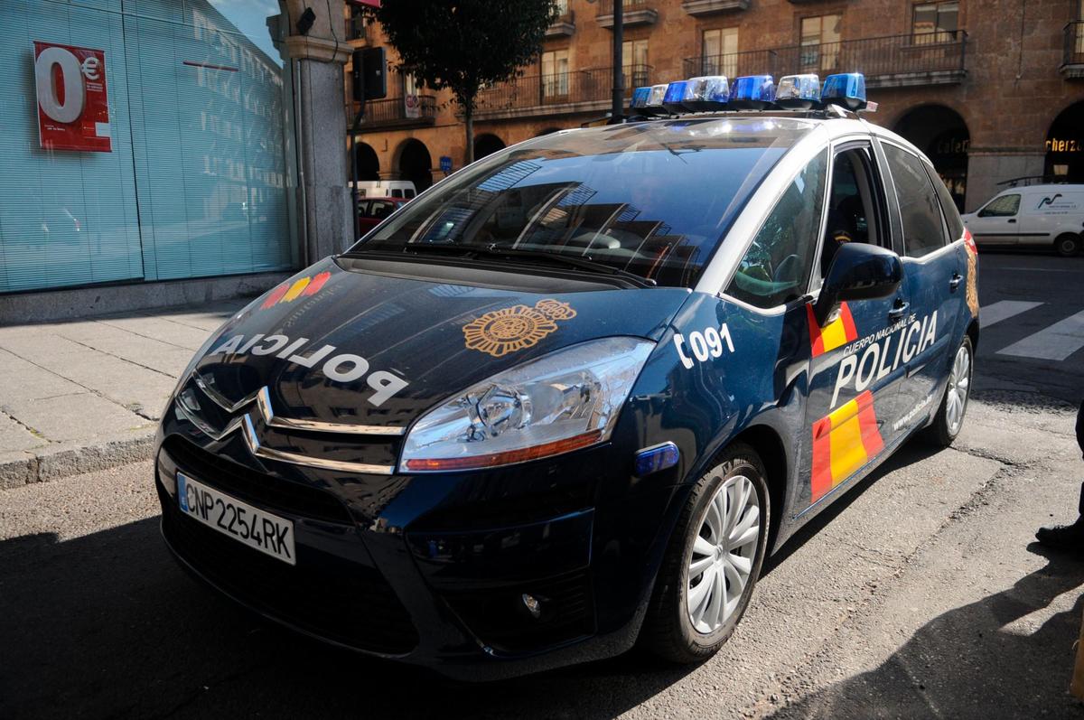 Coche de la Policía Nacional de Salamanca.