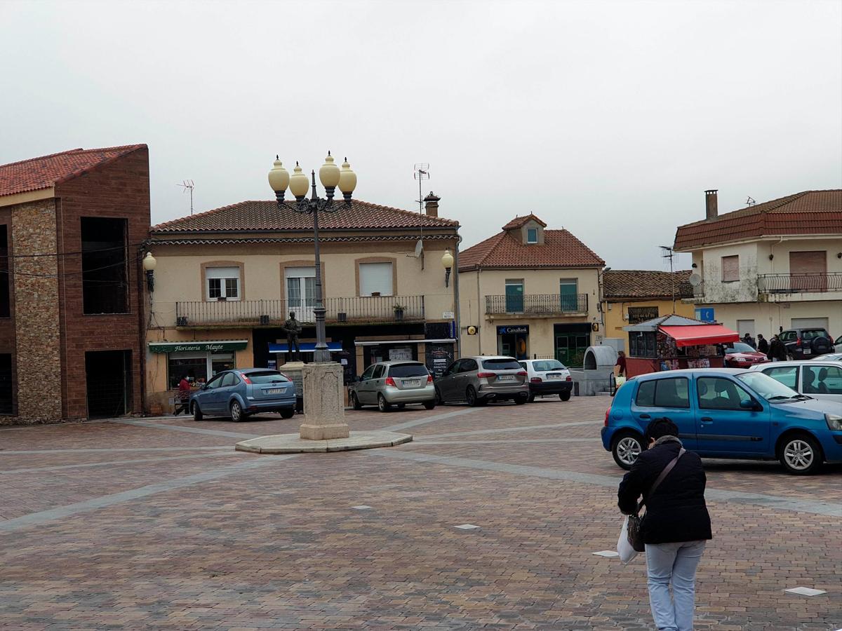 Plaza Mayor de La Fuente de San Esteban, que registra la mayor incidencia entre los grandes pueblos.