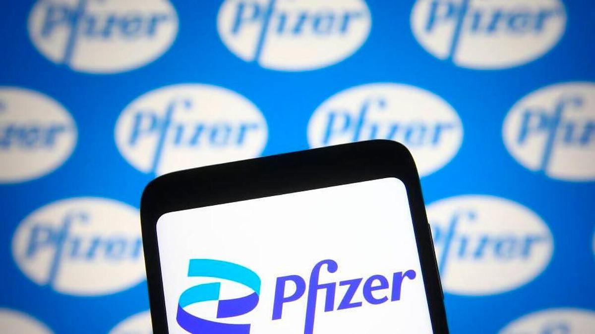 Logotipo de la farmacéutica Pfizer.