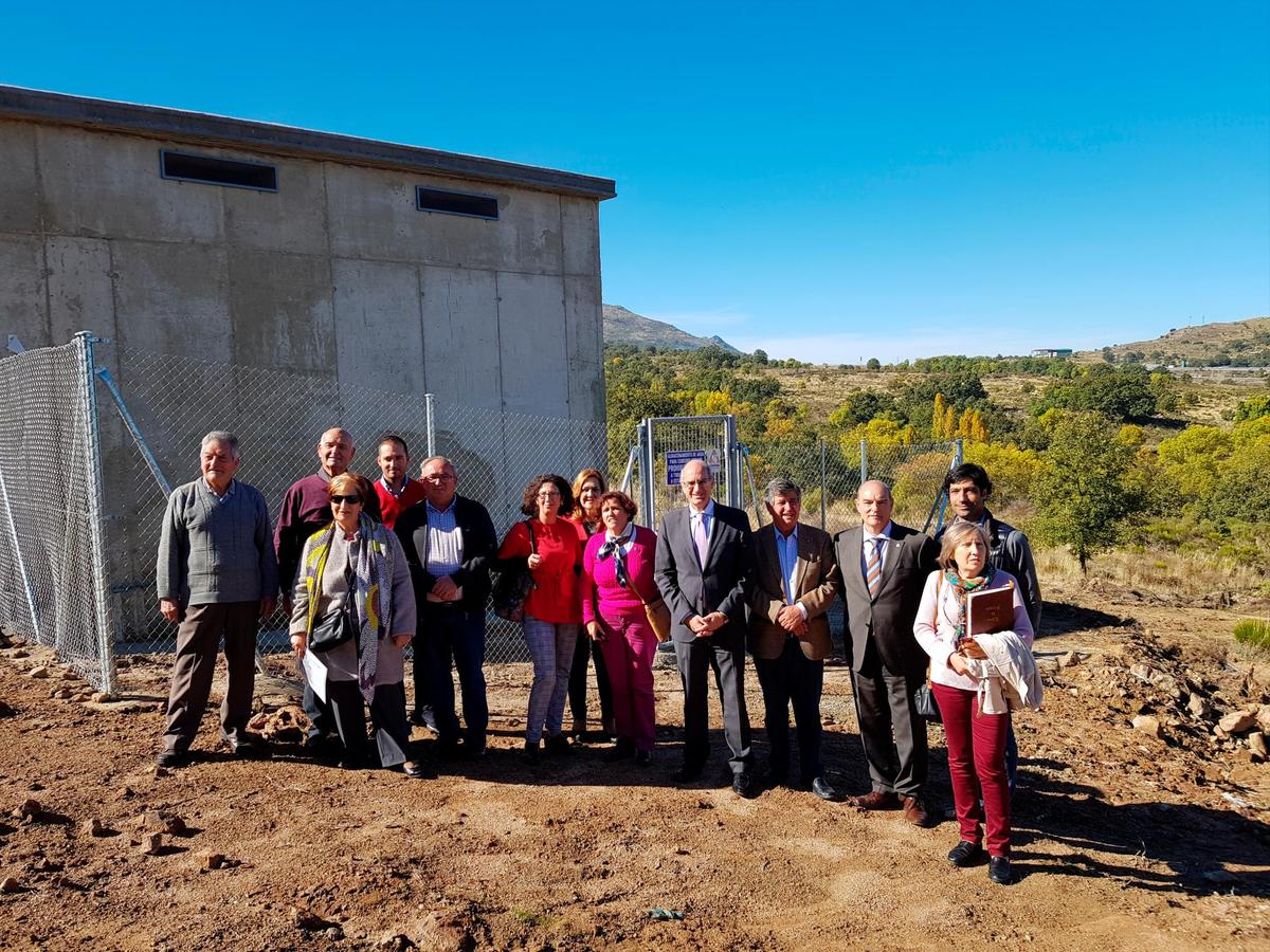 Sorihuela inauguró en  octubre de 2018 el nuevo depósito de agua.