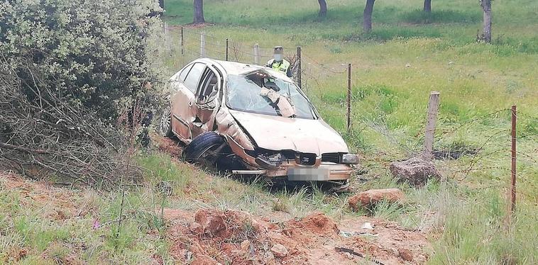 Estado en el que ha quedado el vehículo tras el accidente.