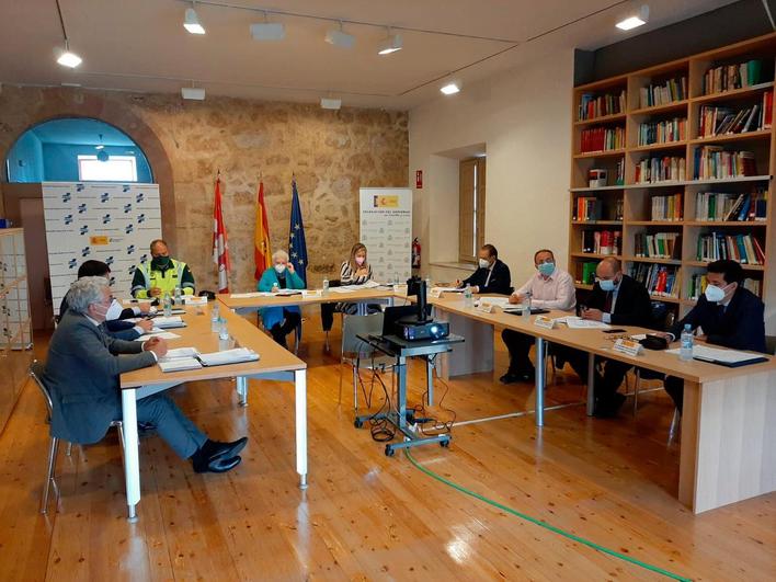 Reunión de la Comisión Autonómica de Tráfico en el Centro Superior de Educación Vial de Salamanca.