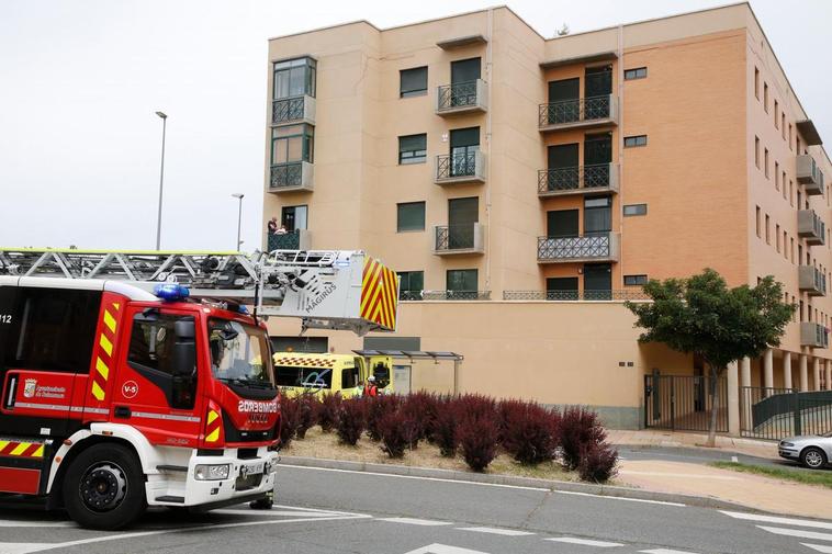 Imagen de la intervención de los Bomberos.