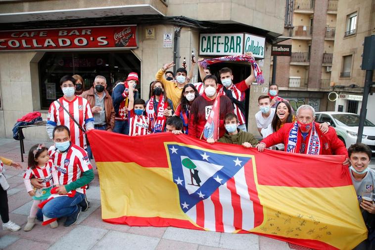 Los colchoneros salmantinos celebran el triunfo de La Liga