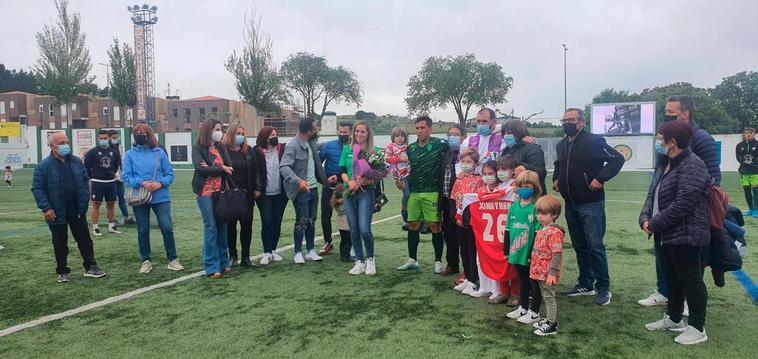 La despedida tras el partido.