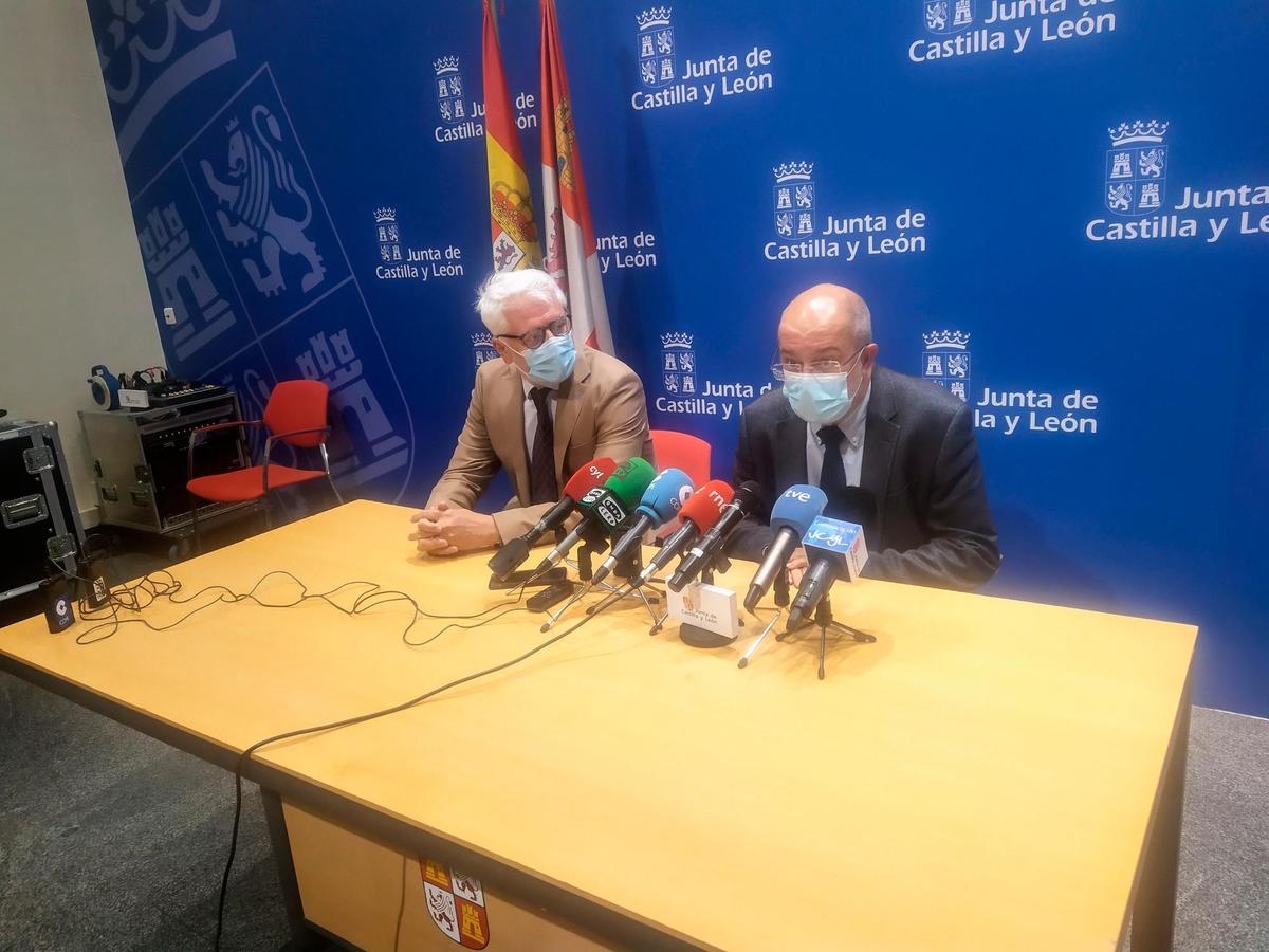 Francisco Igea, durante la rueda de prensa en Palencia