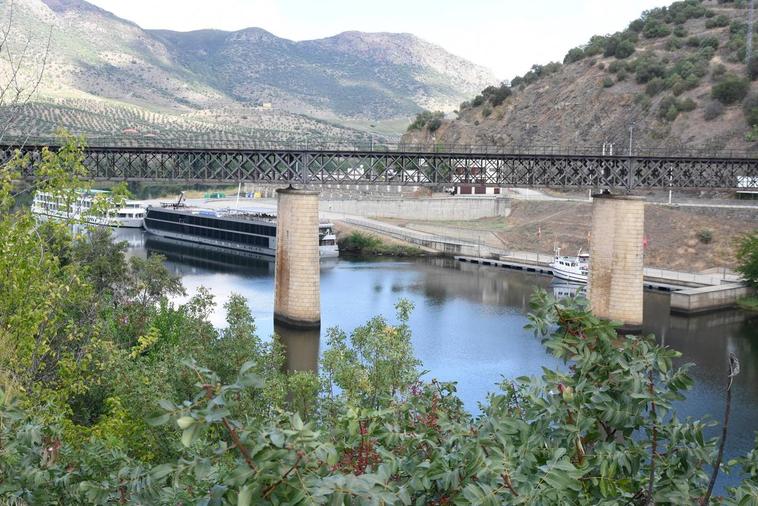 Cruceros internacionales del Duero atracados en Vega Terrón antes del inicio de la pandemia.