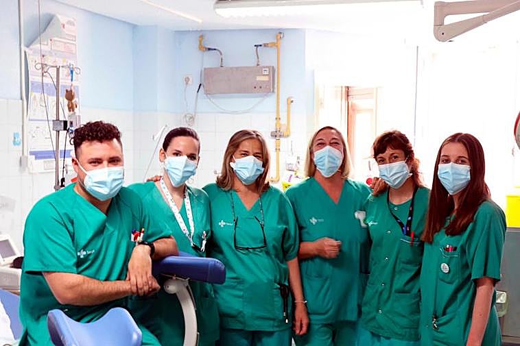 Equipo de Enfermería de Obstetricia que ha particpado en el estudio premiado.